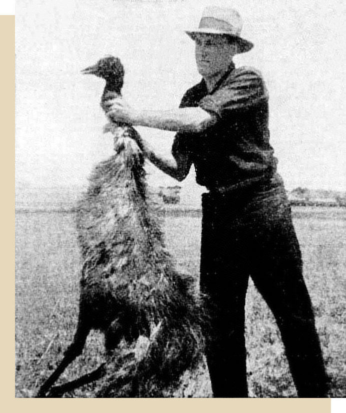 Man with emu